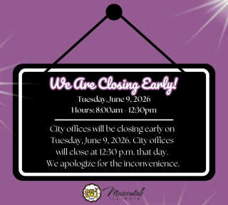 City Offices Closed Early - 06.09.26